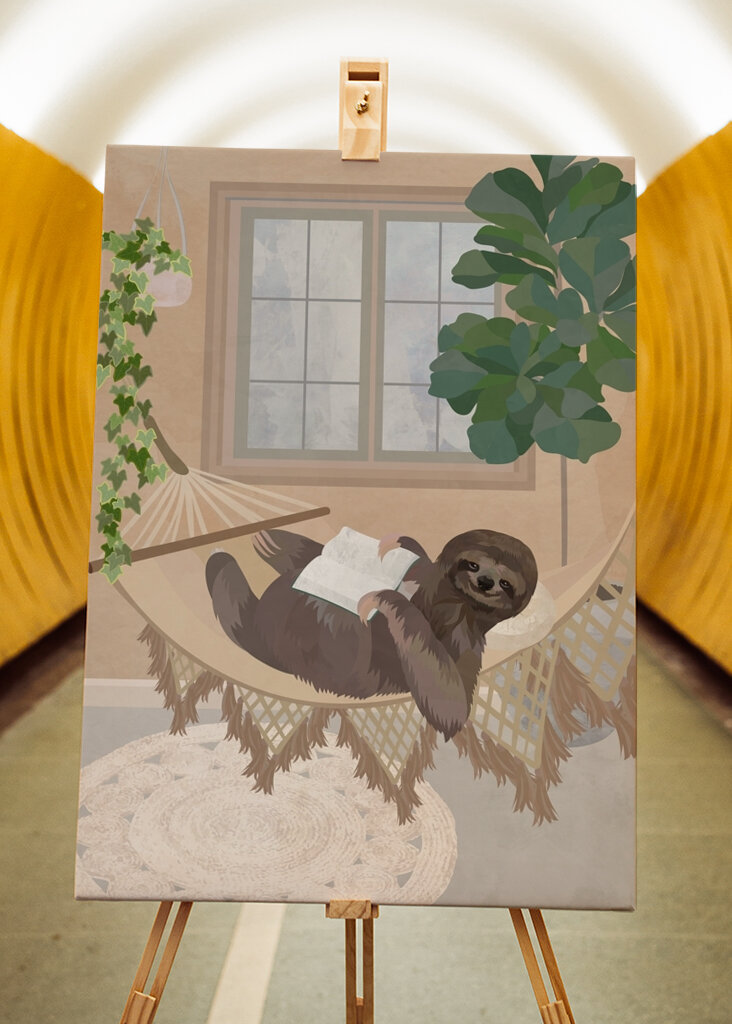 Perezoso perezoso en hamaca #2410028