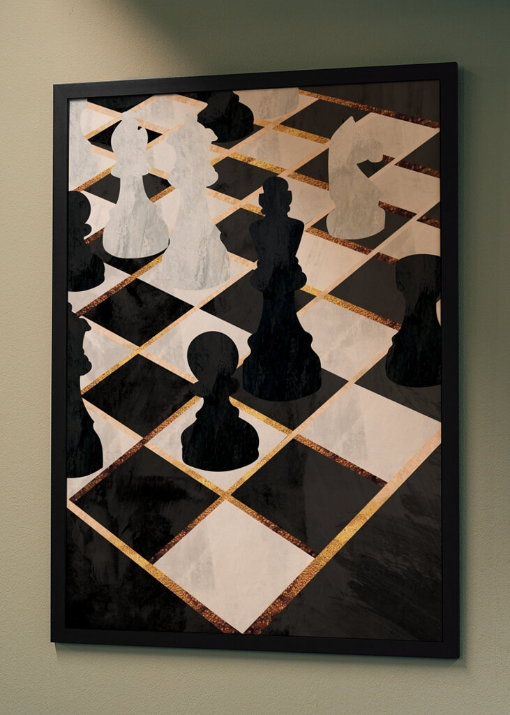 Šachy černá a zlatá 1 #246856