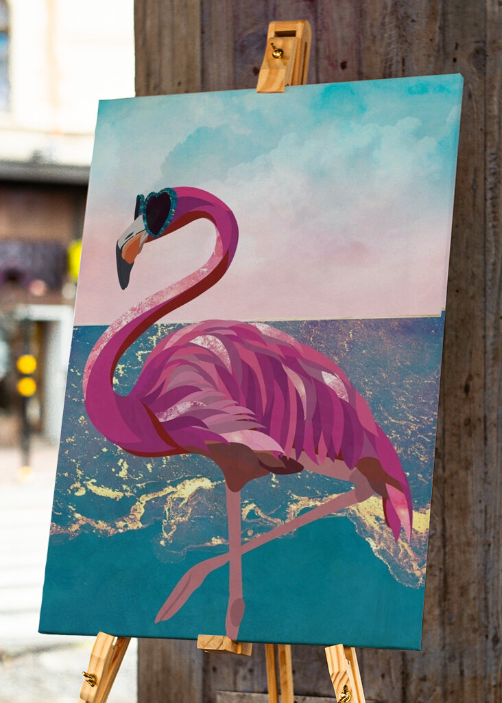 Flamingo am Strand #2410019