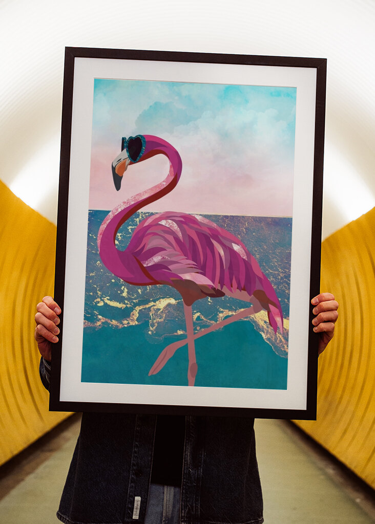 Flamingo am Strand #2410019