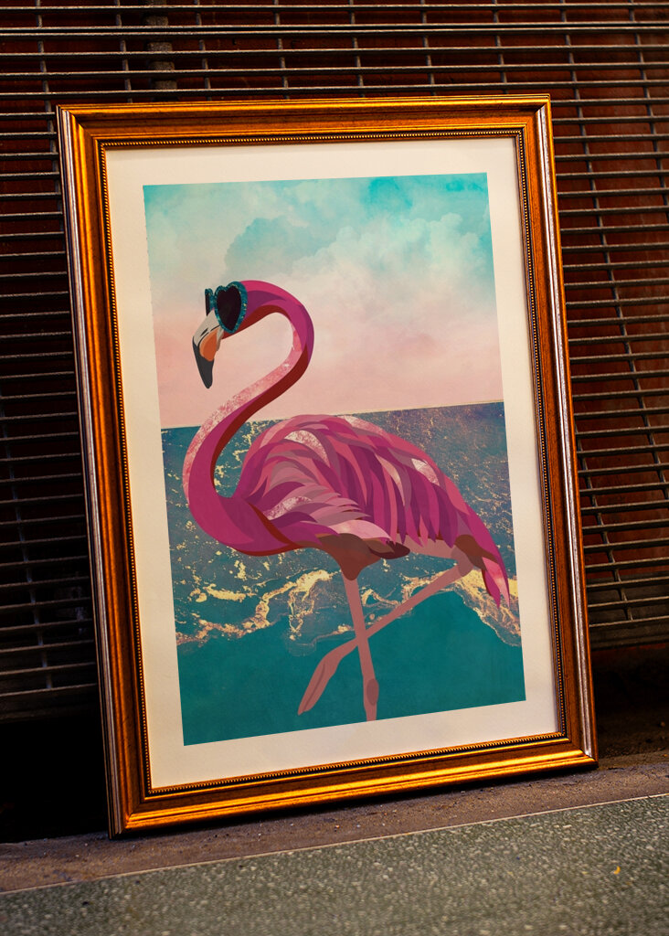 Flamingo am Strand #2410019