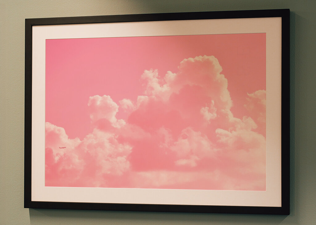 Wolkig mit einem Hauch von Pink Poster von Tal Paz-Fridman | Printler