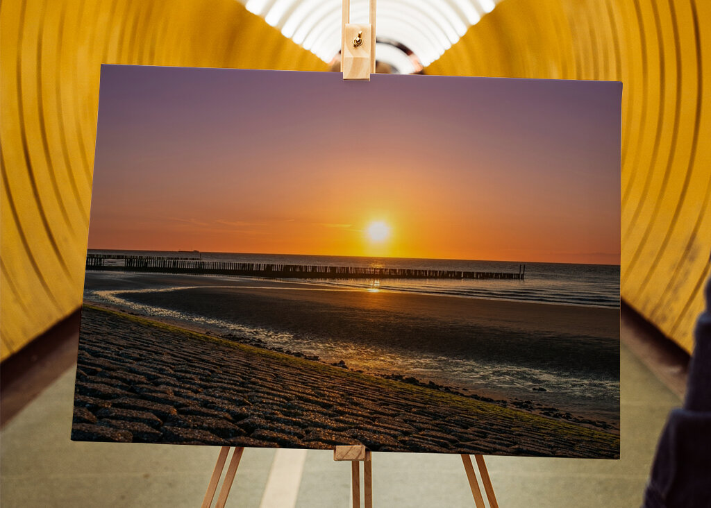 Západ slunce na pláži