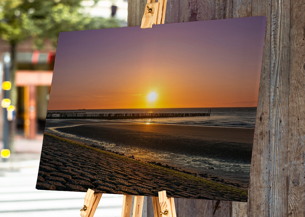 Západ slunce na pláži