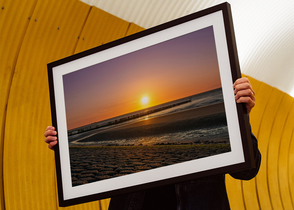 Západ slunce na pláži