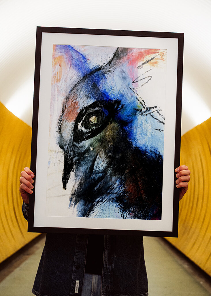 Bird of Paradise Painting