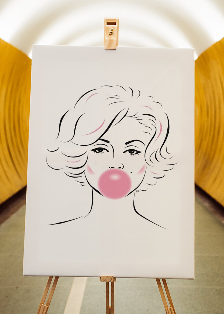 Marilyn Monroe žvýkačka