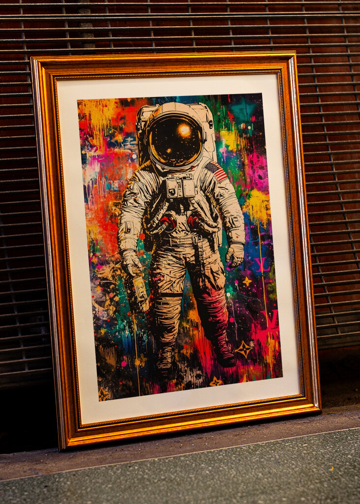 Graffiti art Astronaut