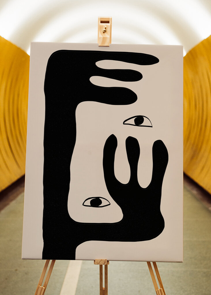 Abstrakt ansigt nr. 2. #2260844