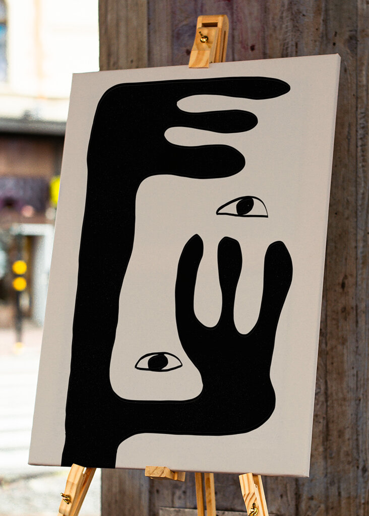 Abstrakt ansigt nr. 2. #2260844