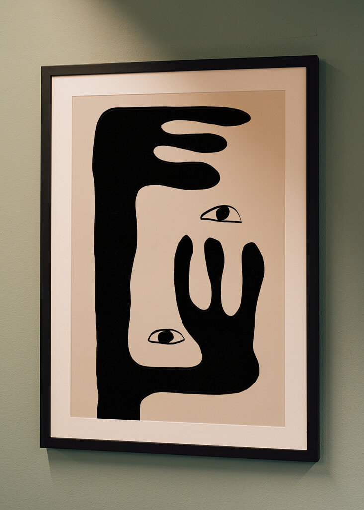 Abstrakt ansigt nr. 2. #2260844