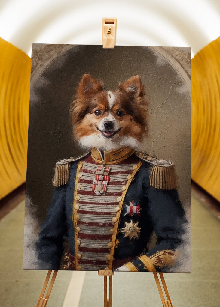 Regal Papillon i uniform