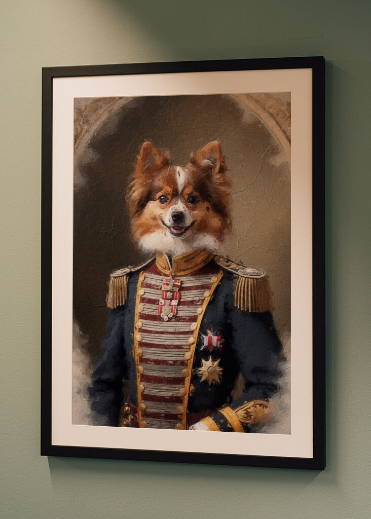 Regal Papillon i uniform