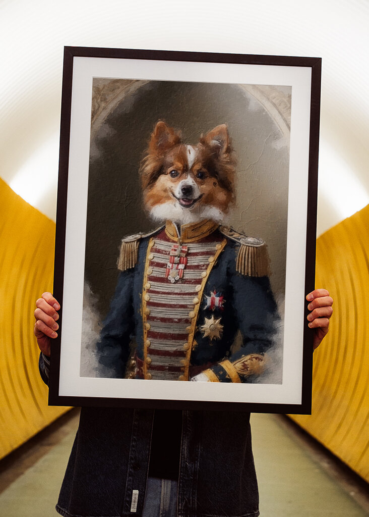 Regal Papillon i uniform