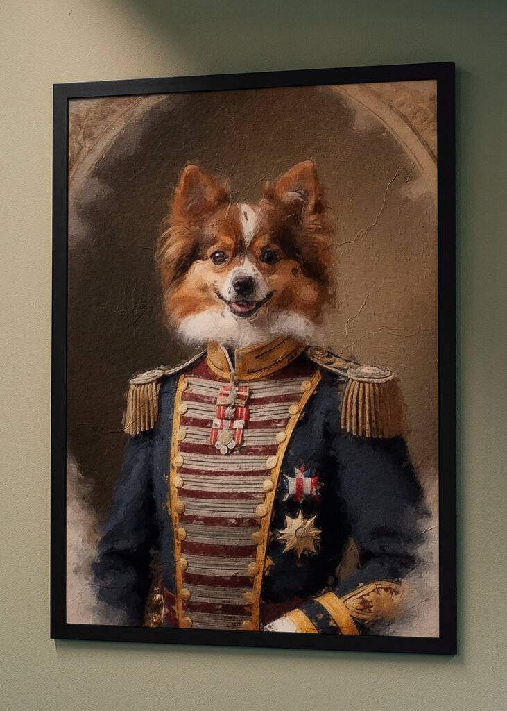 Regal Papillon i uniform