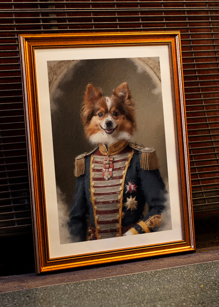 Regal Papillon i uniform
