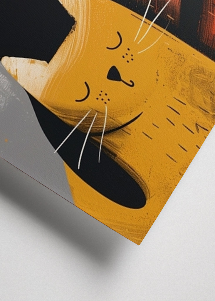 Natural Cat Painting Art