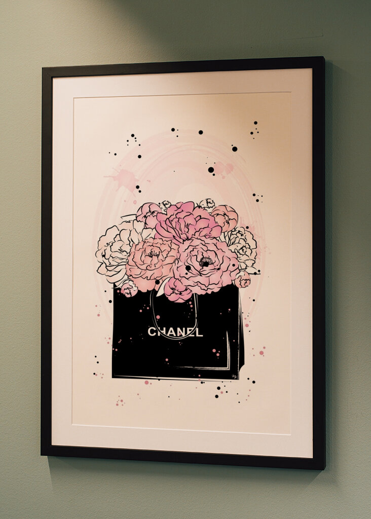 Chanel táska pünkösdi rózsa