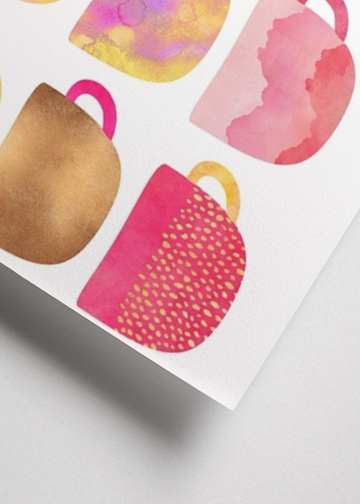 Pěkný růžový šálek kávy#2231933