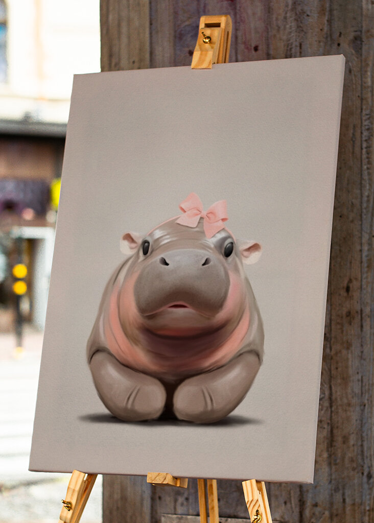 Moo Deng: simpatico bambino ippopotamo