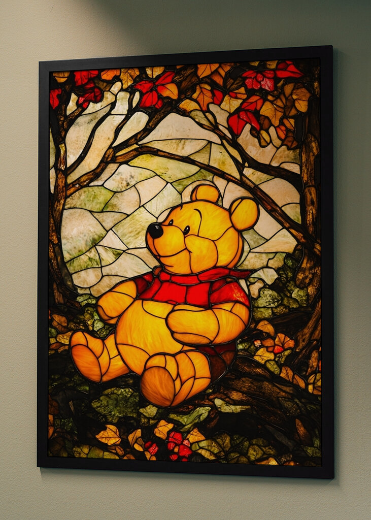 Stained Glass of Winnie Pooh