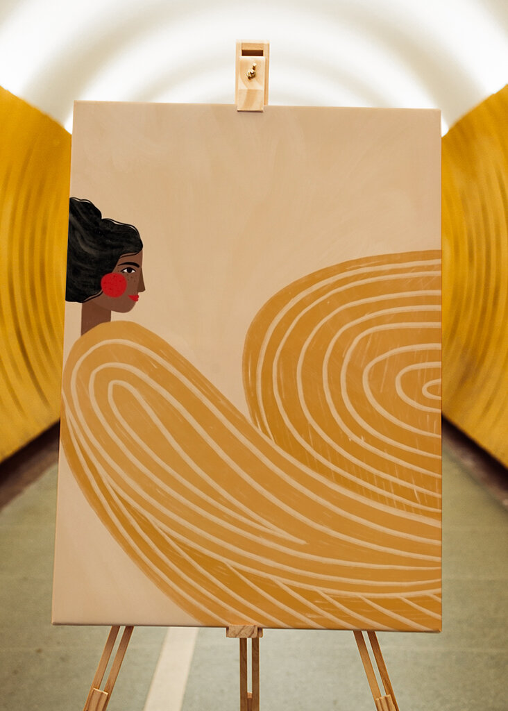 Vrouw met strepen #2656936