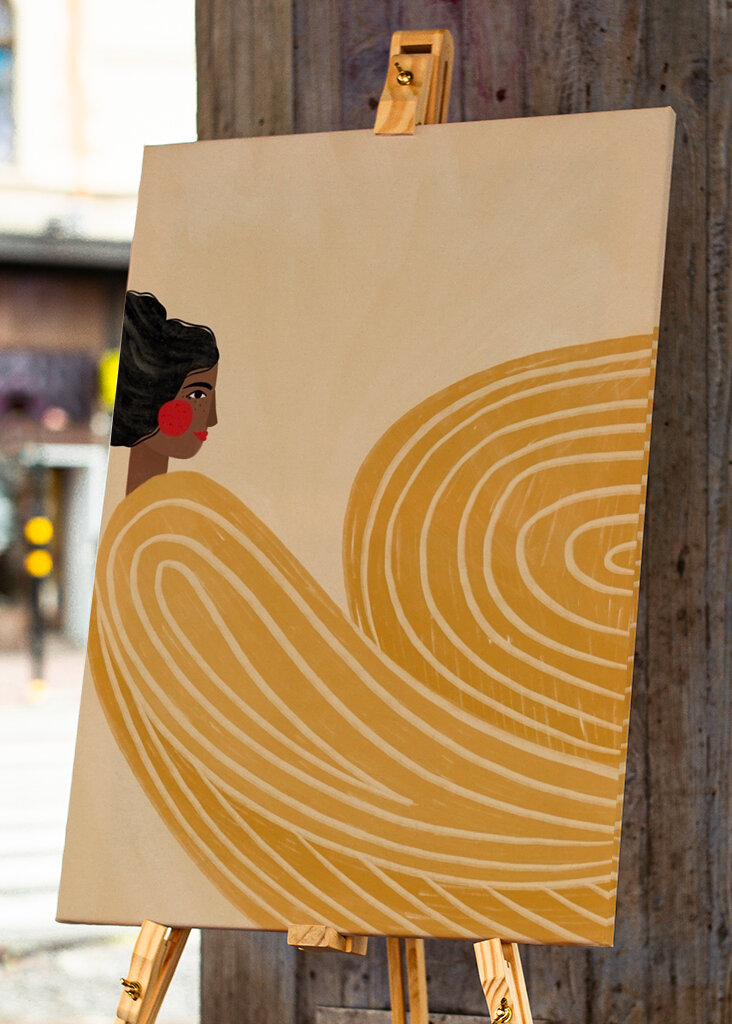 Vrouw met strepen #2656936