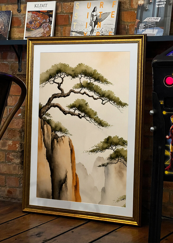 AI Art Misty Mountains Left 