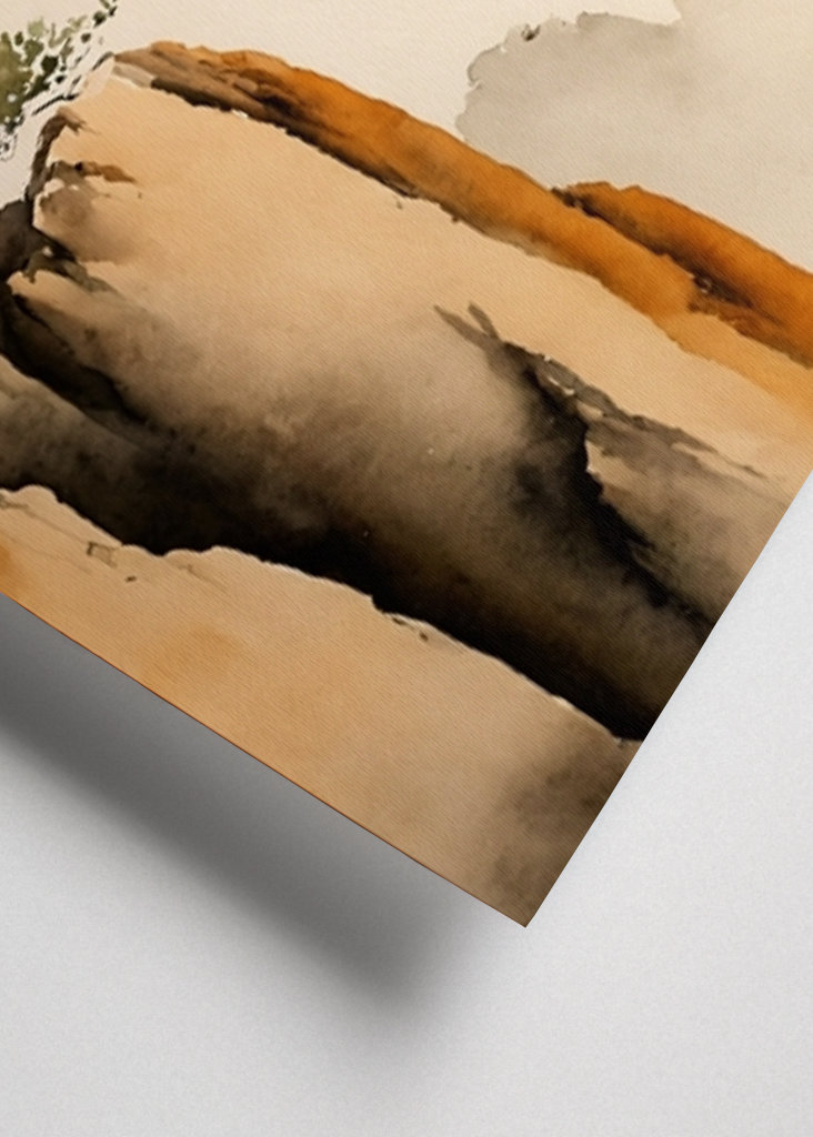 AI Art Misty Mountains Left 