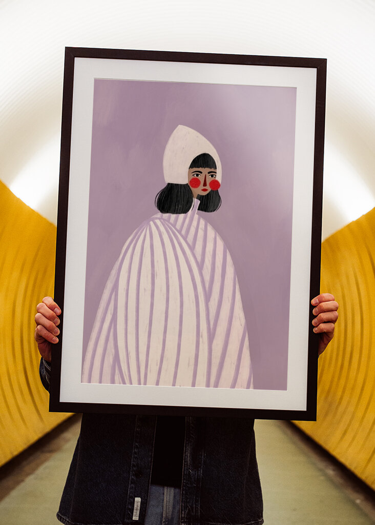 Kvinne med hvit hatt #2656944