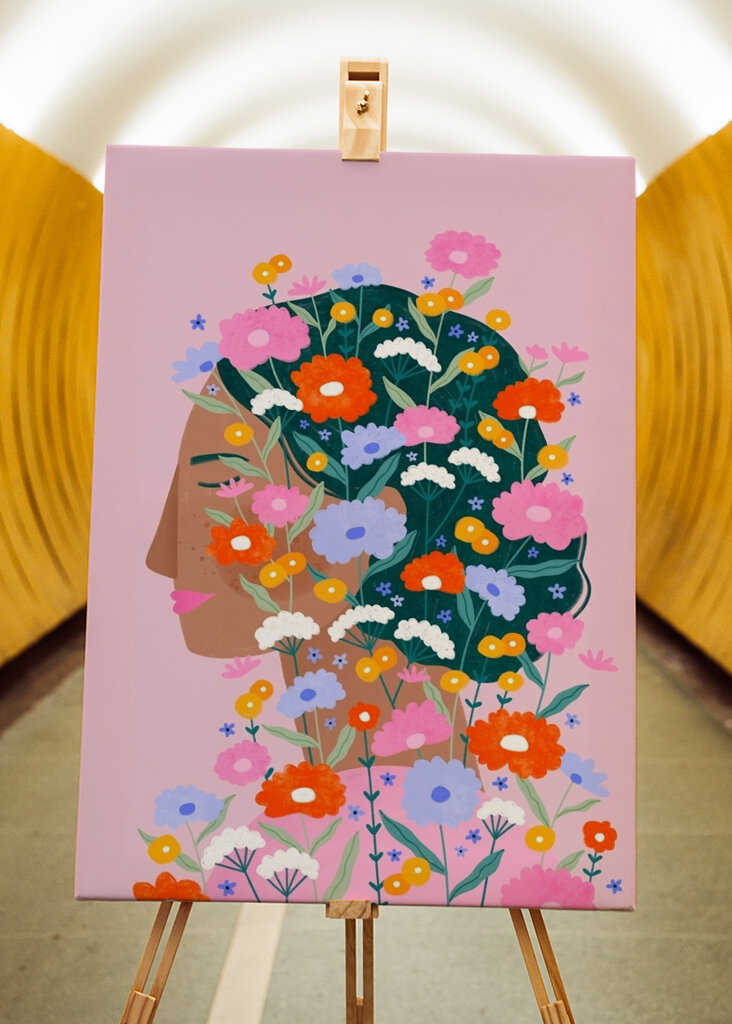 Kolorowy kwiat Lady #2833188