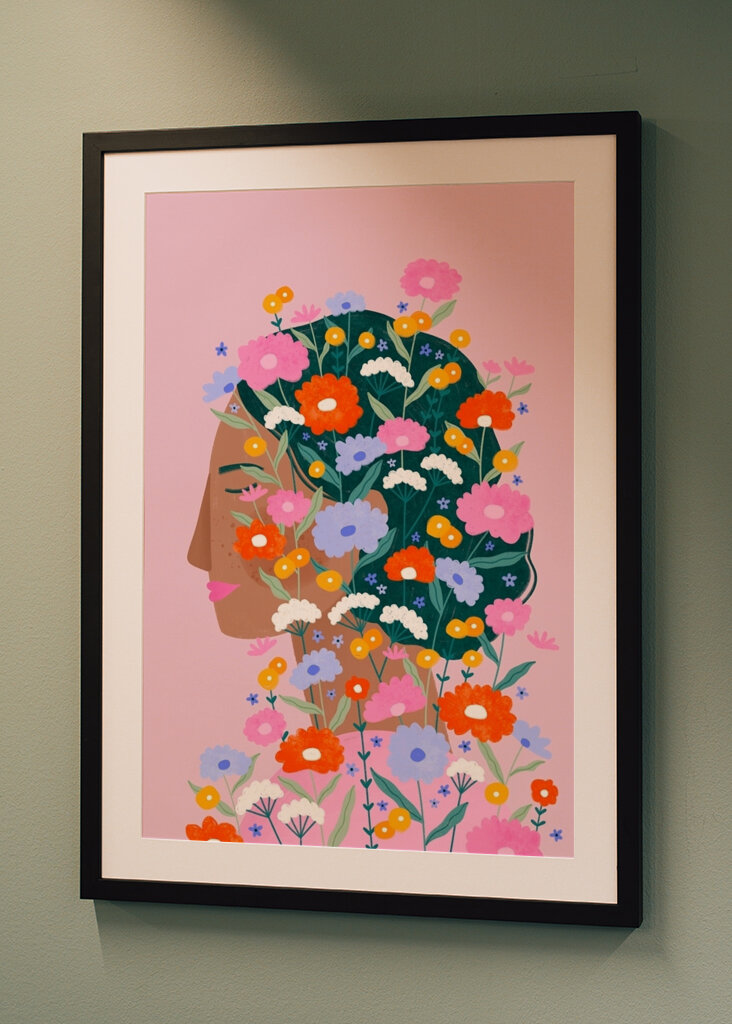 Kolorowy kwiat Lady #2833188