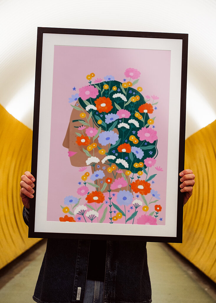 Kolorowy kwiat Lady #2833188