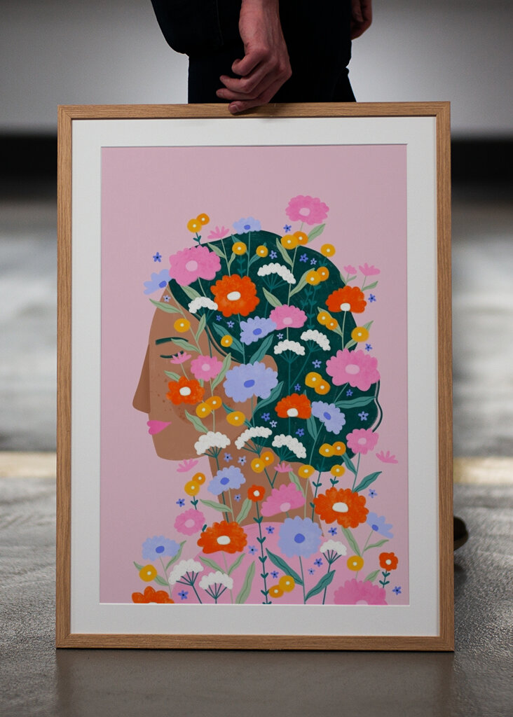 Kolorowy kwiat Lady #2833188