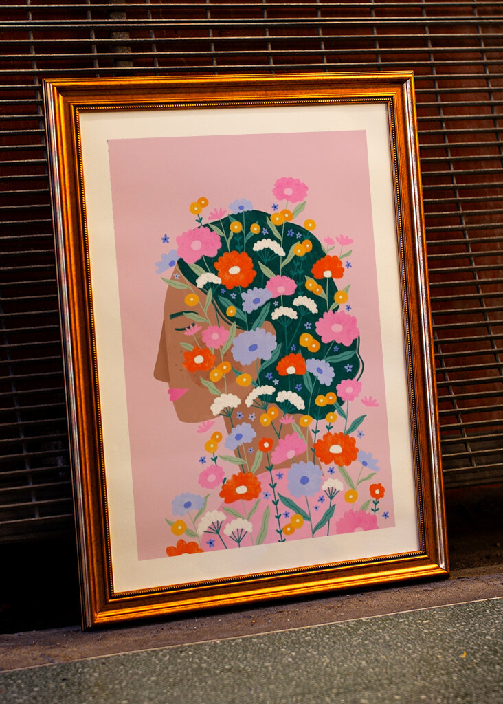 Kolorowy kwiat Lady #2833188