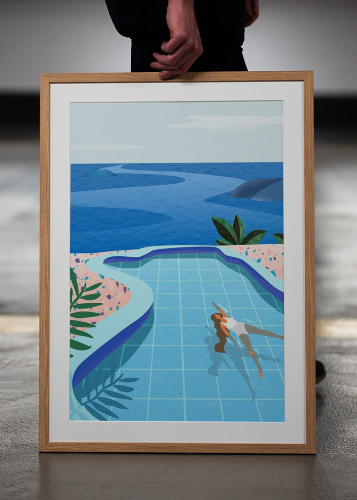 Meisje in zwembad #2505276