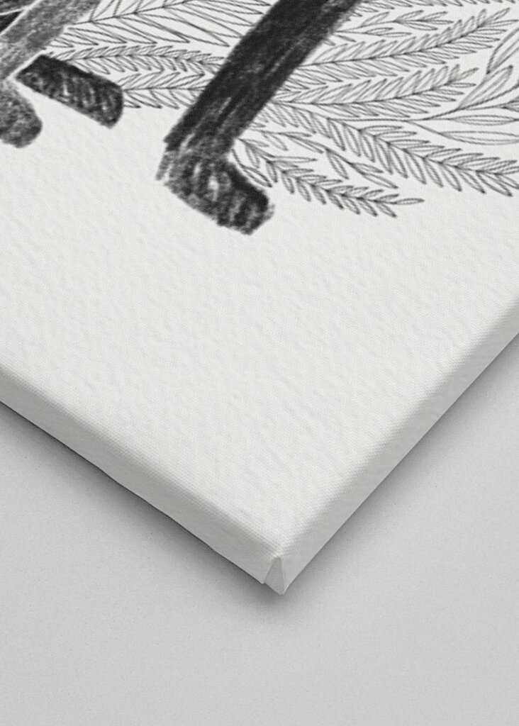 Perro galgo con plantas