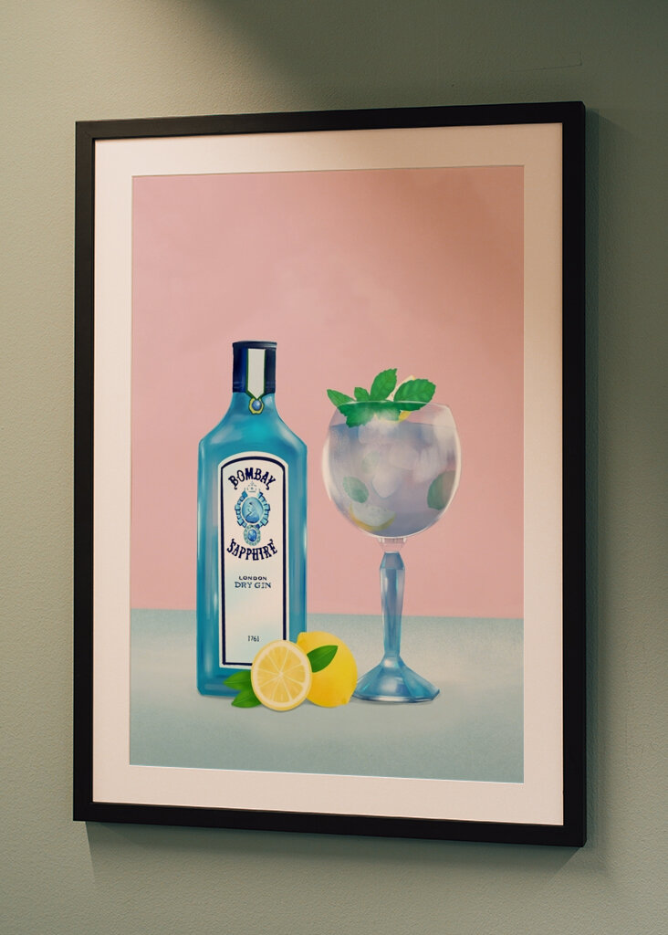 Sapphire Gin Cocktail 