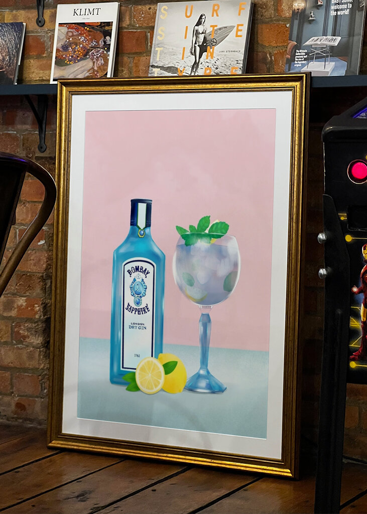 Sapphire Gin Cocktail 