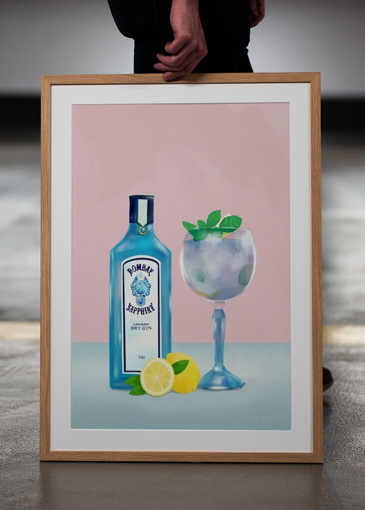 Sapphire Gin Cocktail 