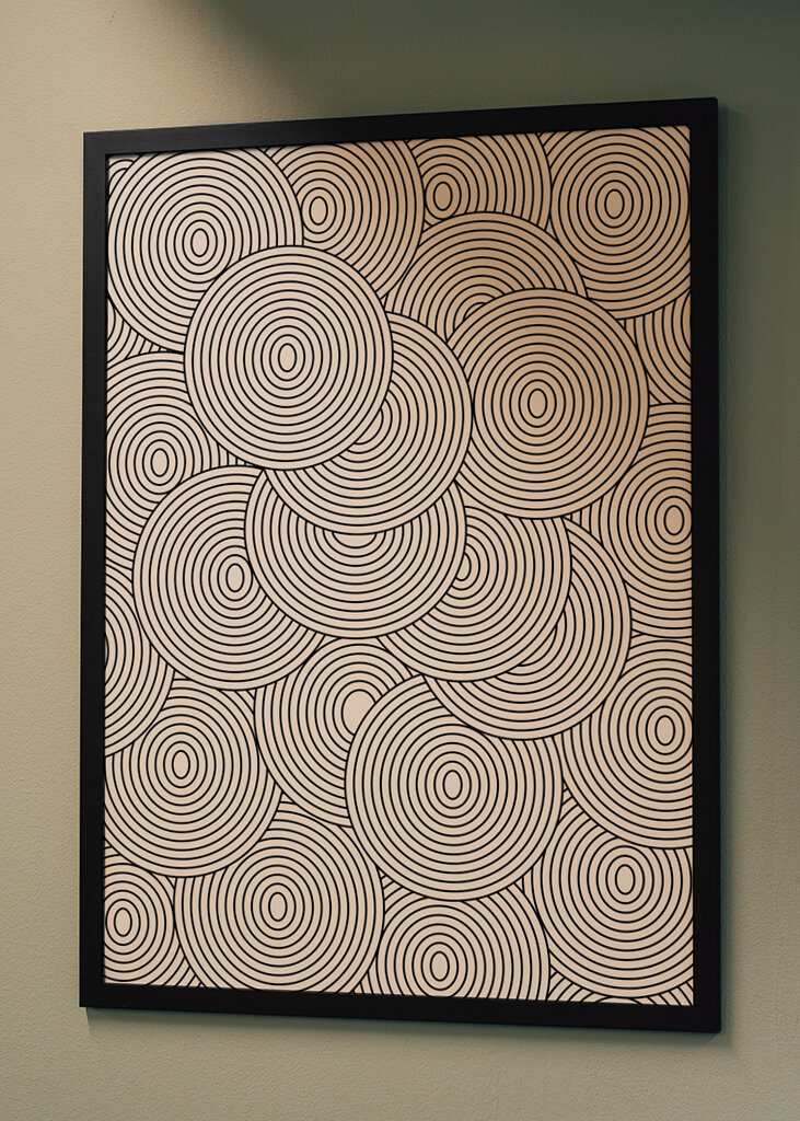 Mid Century Kreis abstrakt