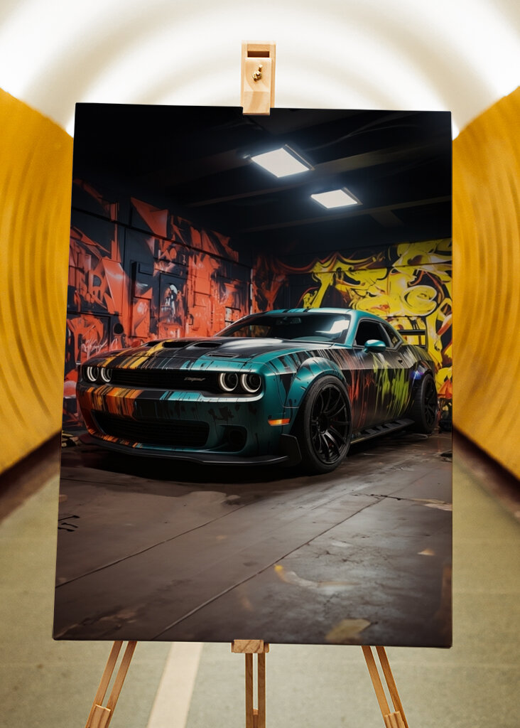 Graffiti Style Sportwagen