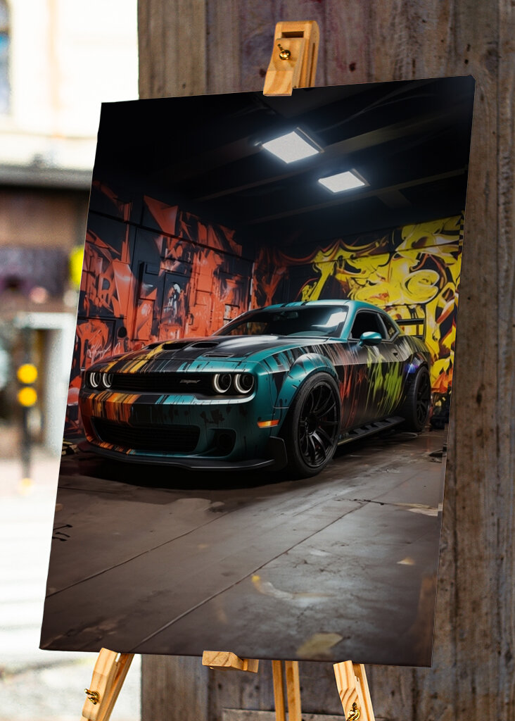 Graffiti Style Sportwagen