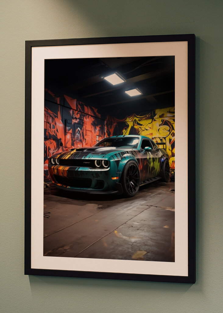 Graffiti Style Sportwagen