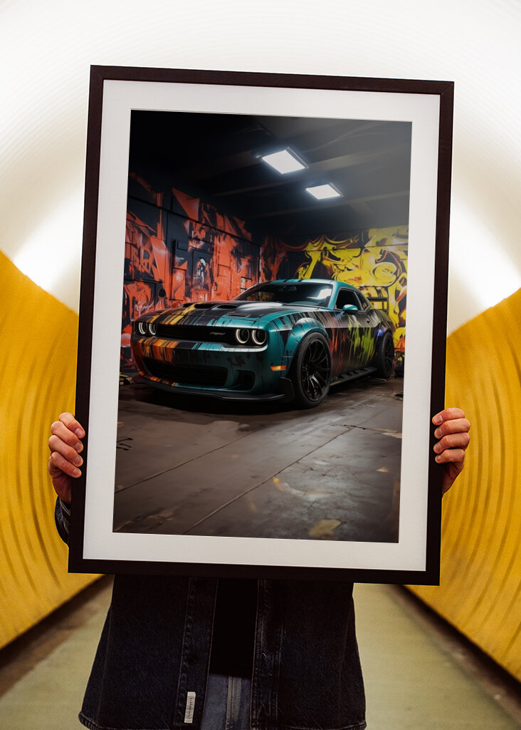 Graffiti Style Sportwagen