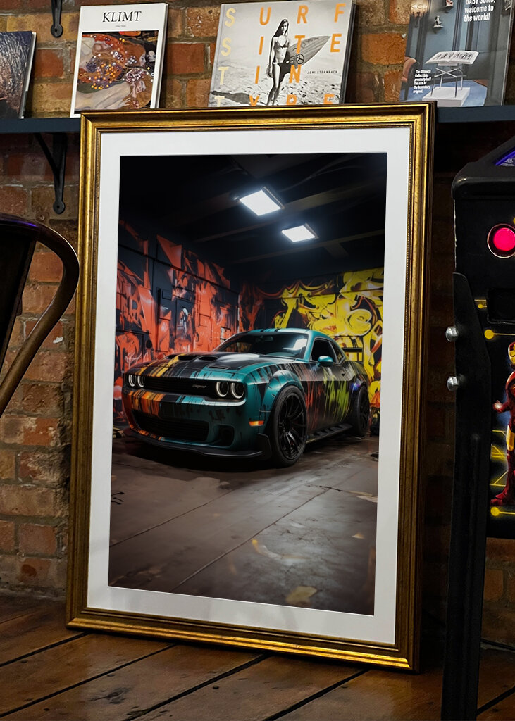 Graffiti Style Sportwagen