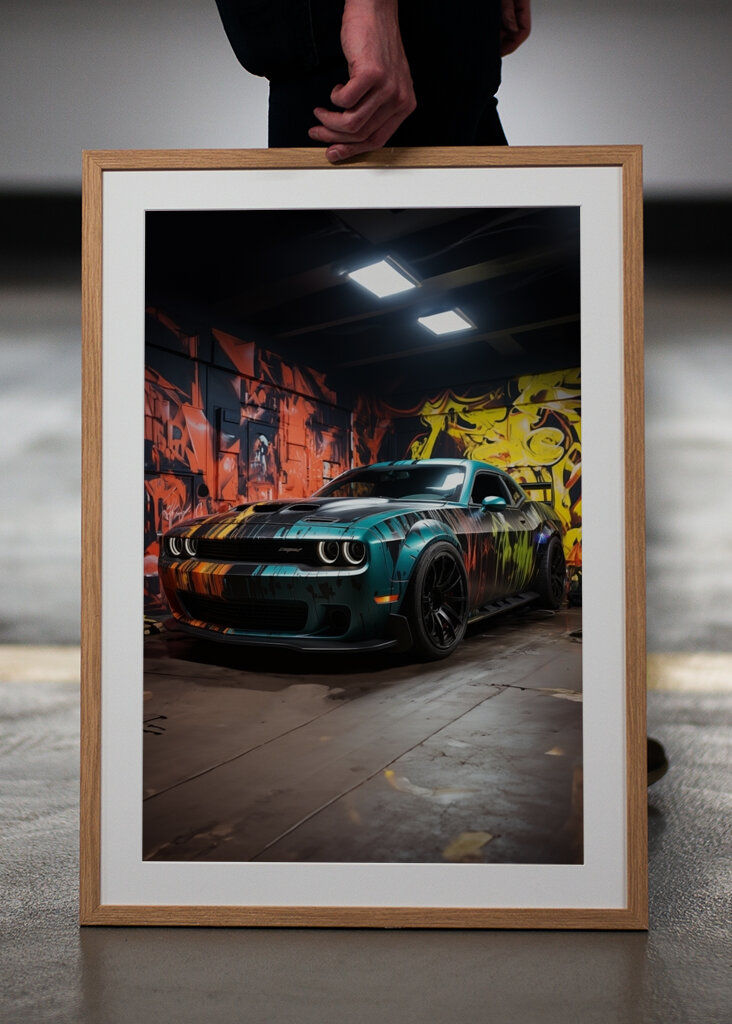 Graffiti Style Sportwagen