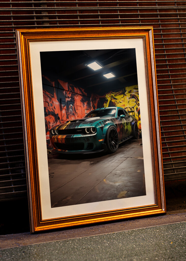 Graffiti Style Sportwagen