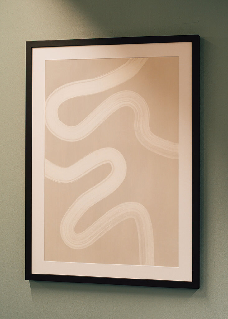 Beige Einzeilige Zeichnung