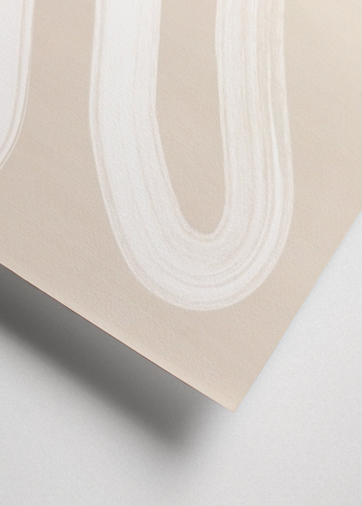 Beige Einzeilige Zeichnung